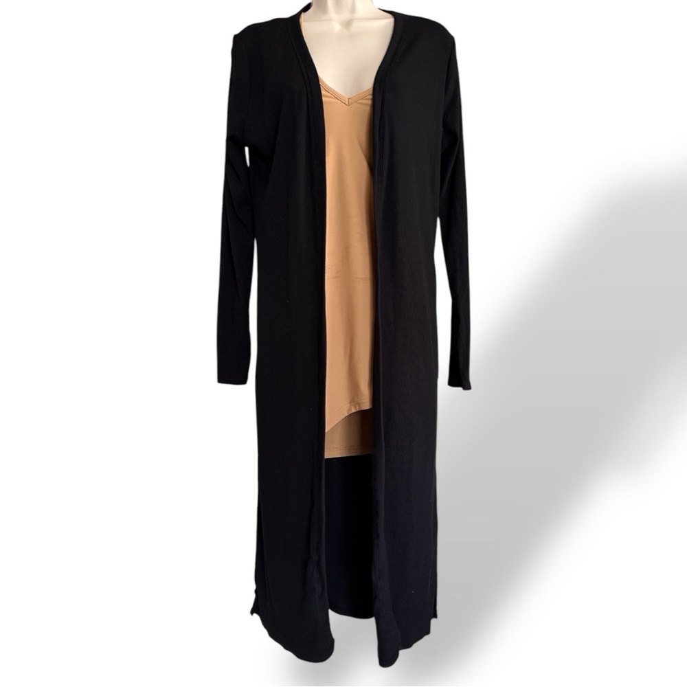 S’Edge Lindsey Fine Ribbed Duster Longline Lightweight Cardigan Size Small